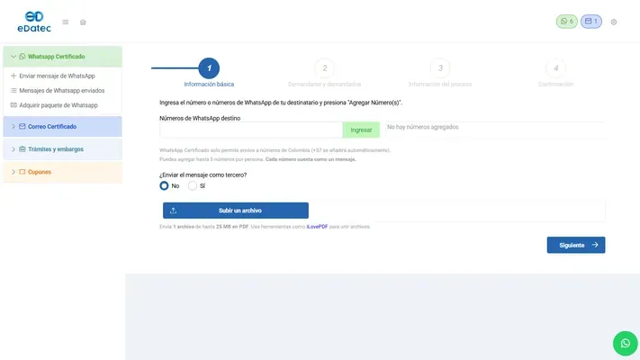 EDATEC: Certified Messaging